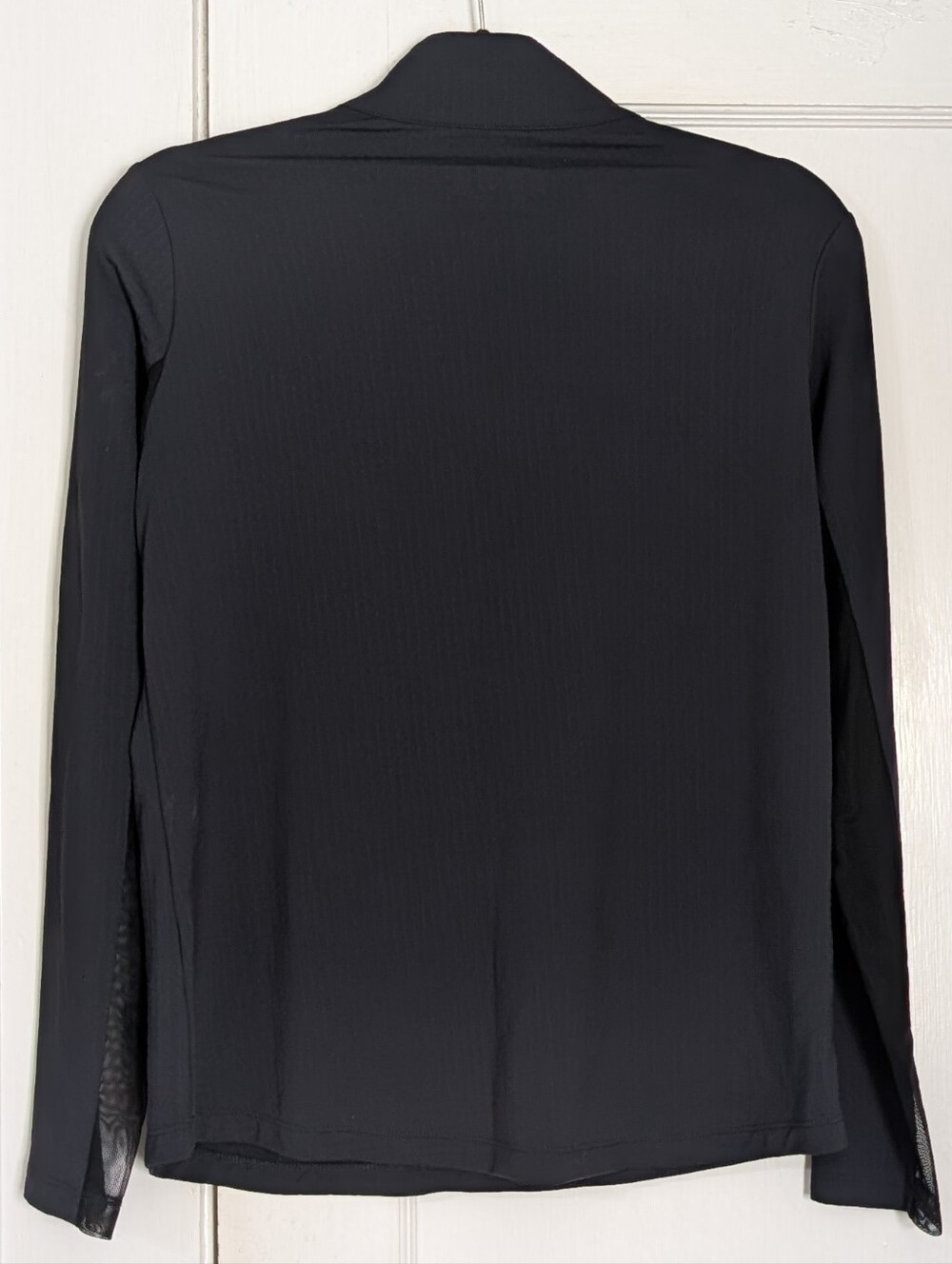 IBKUL Pullover Shirt Womens Medium Black Long Sleeve 1/4 Zip UPF 50 Athletic Top - Picture 3 of 4